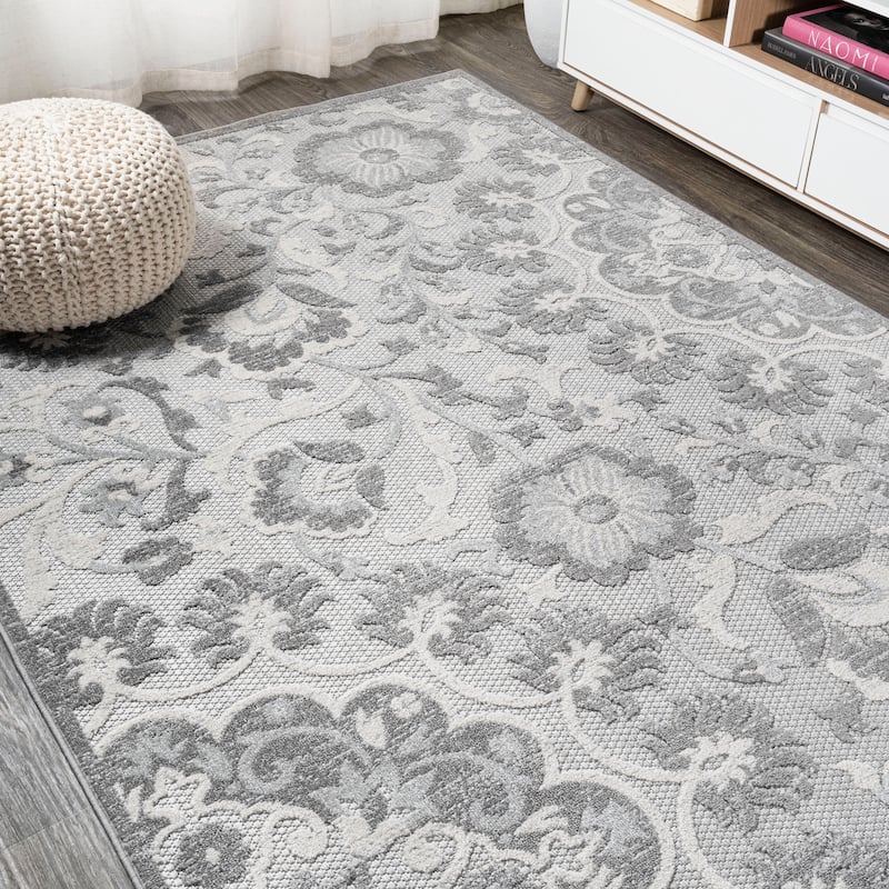 JONATHAN Y Cassis Modern Medallion High-Low Indoor/Outdoor Area Rug