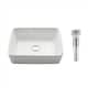 Option White w/ Chrome Pop Up Drain