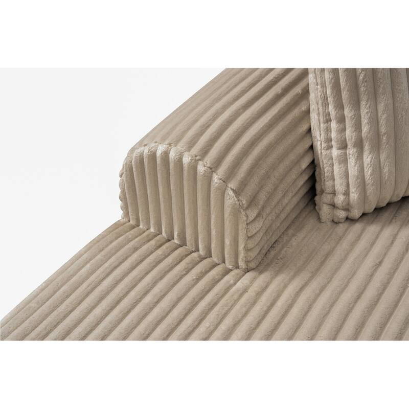 109" Cloud Sectional Sofa with Chaise, No Assembly Required