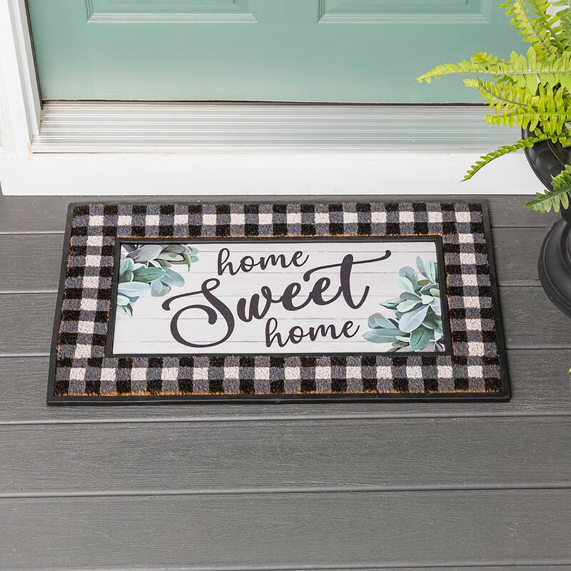 22 in. x 10 in. Home Sweet Home Eucalyptus Sassafras Switch Mat