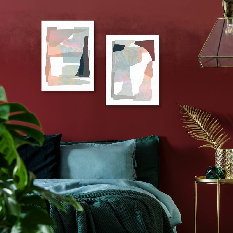 Nostalgic Moment Collage 1, Nostalgic Moment Collage 2 by Dominique Vari Canvas Art Prints