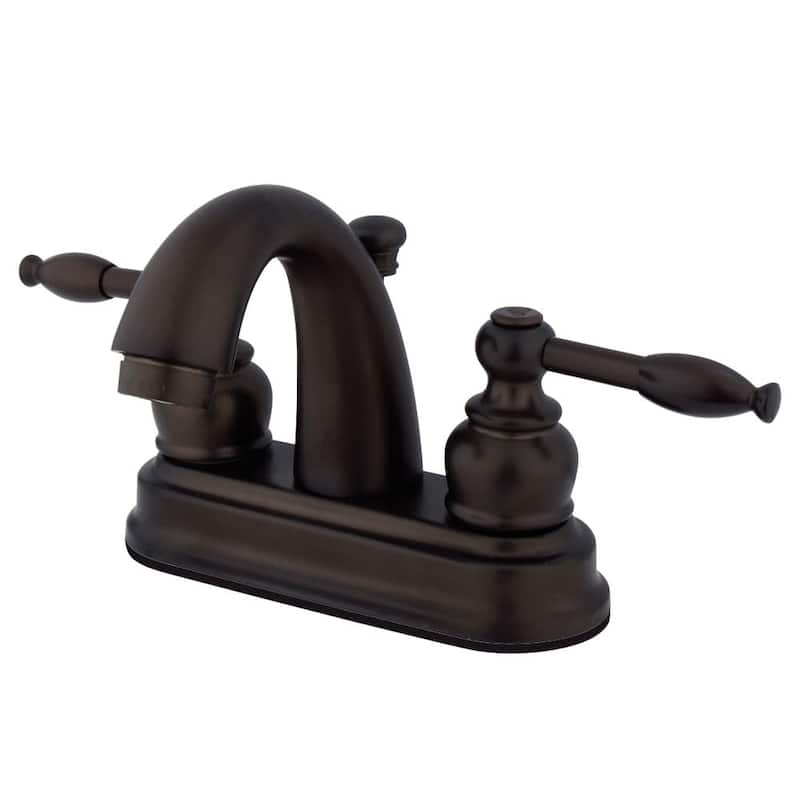 Kingston Brass Knight Centerset Bathroom Faucet with Pop-Up Drain - Oil Rubbed Bronze