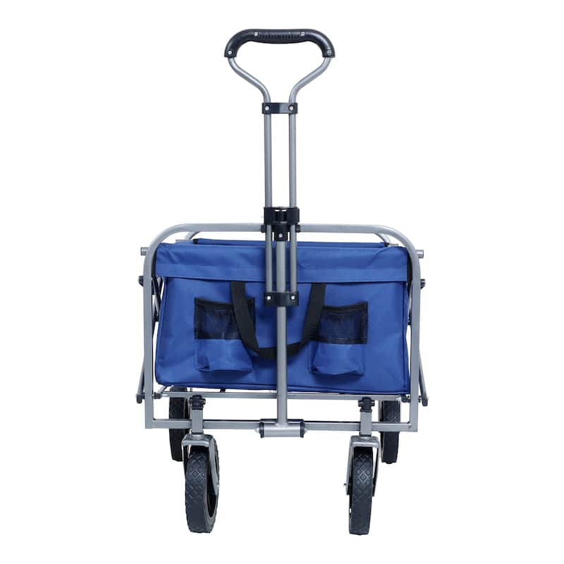 Foldable Hand Cart, Wheeled Collapsible Hand Cart