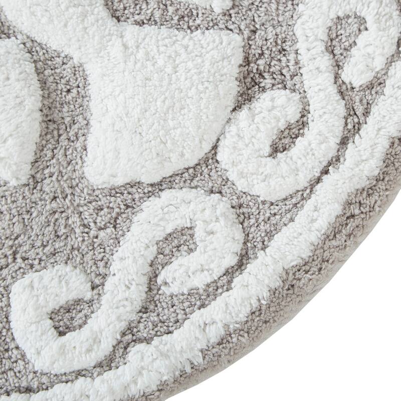 Medallion Cotton Tufted Bath Rug For Bath Room
