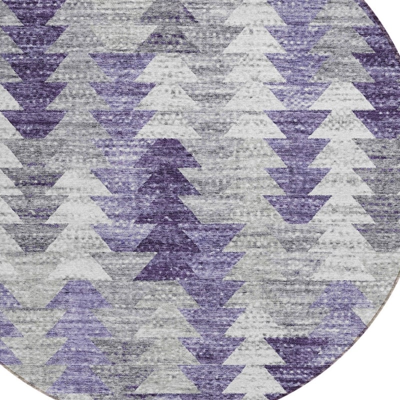 HomeRoots Geometric Transitional Rectangle Outdoor Rug
