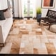 preview thumbnail 7 of 27, SAFAVIEH Handmade Studio Leather Milja Modern Leather Rug 8' x 10' - Beige - Rectangle