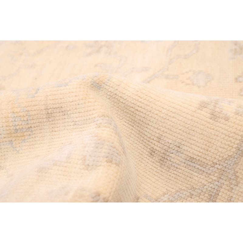 ECARPETGALLERY Hand-knotted Modern Oushak Light Khaki Wool Rug - 8'2 x 10'0