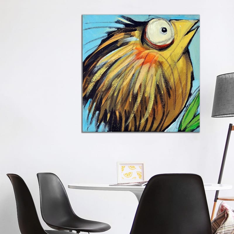 iCanvas "Feather Bird 25" by Tim Nyberg Canvas Print - 37x37x1.5