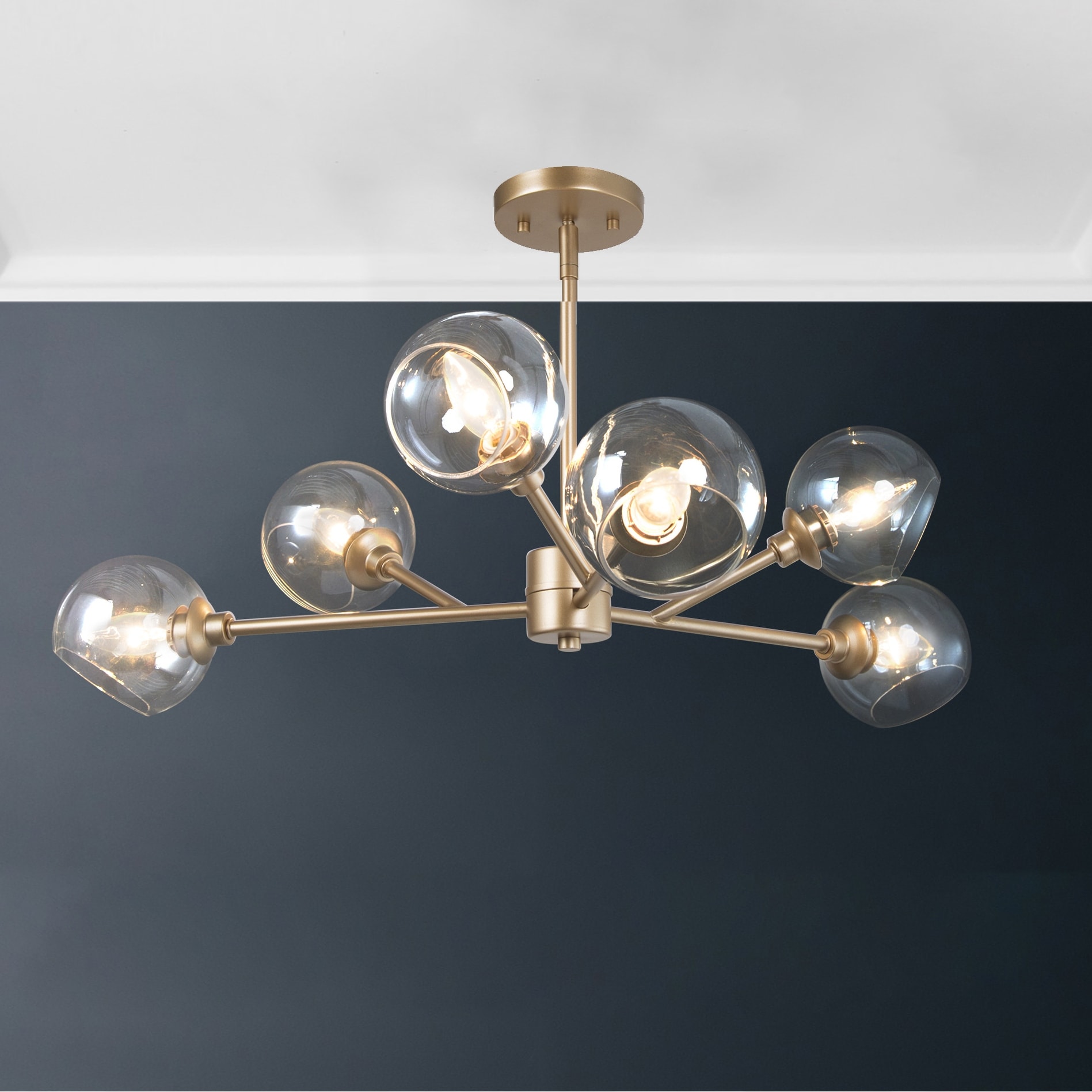 Mint Modern Contemporary 6-light 31.5 Wide Sputnik Chandelier