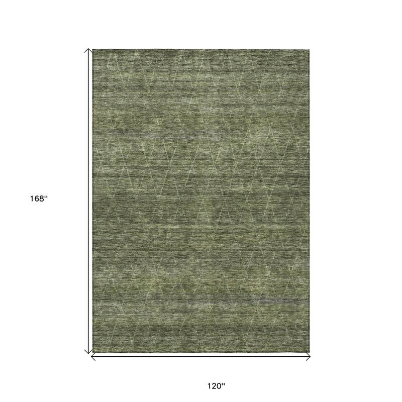 HomeRoots Geometric Transitional Rectangle Outdoor Rug