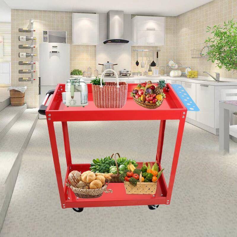 Multifunctional Tool Cart with 4 Lockable Rolling Casters, 450lbs Capacity