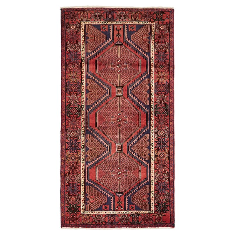 ECARPETGALLERY Hand-knotted Andelz Red Wool Rug - 3'4 x 6'6