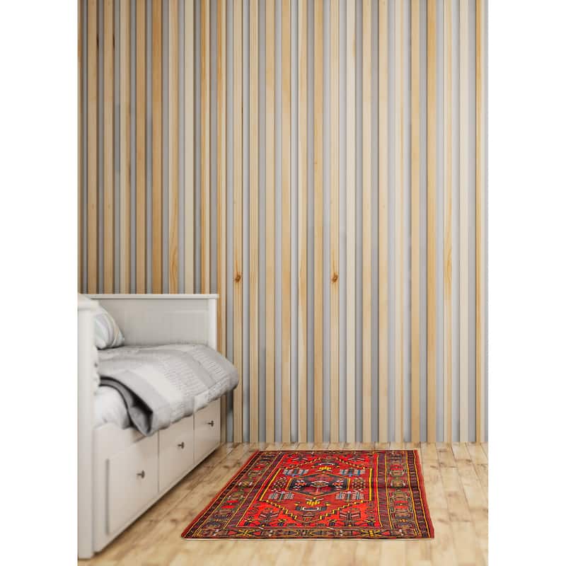 ECARPETGALLERY Hand-knotted Anadol Red Wool Rug - 4'2 x 6'8