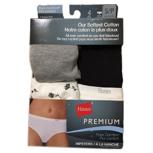 Hanes Womens Premium Pure Comfort Hipster Underwear