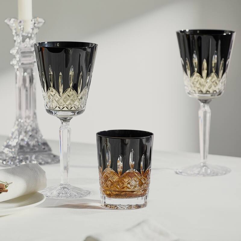 Waterford Lismore Black Tumbler 9floz, Set of 2