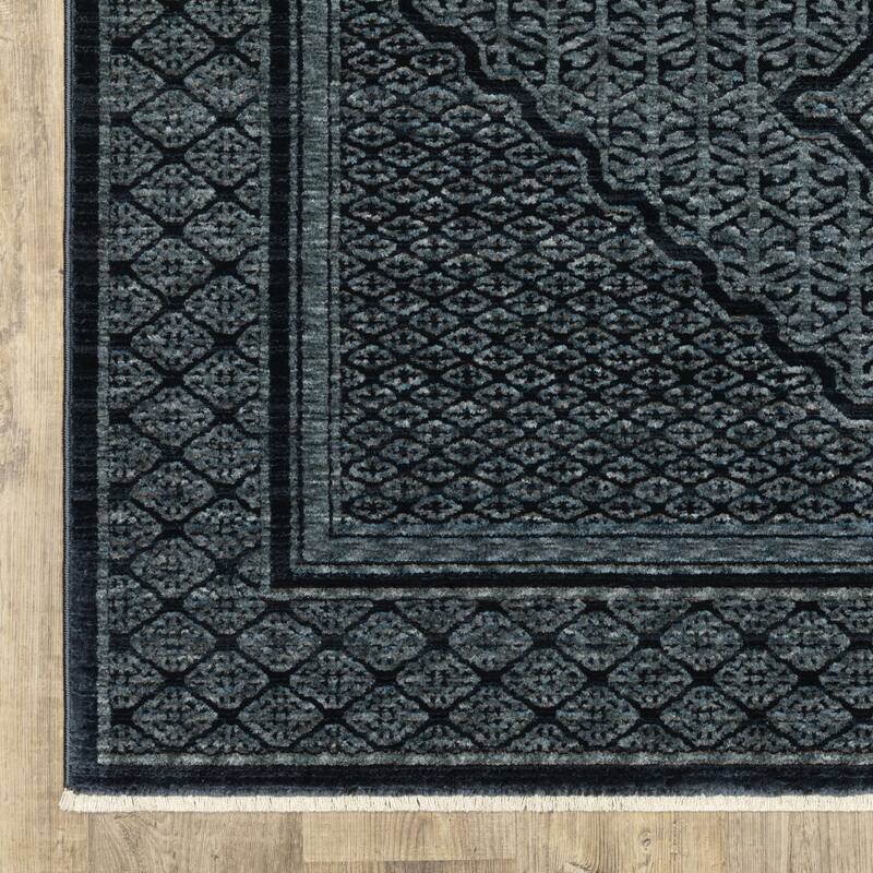 HomeRoots Medallion Traditional Runner Area Rug