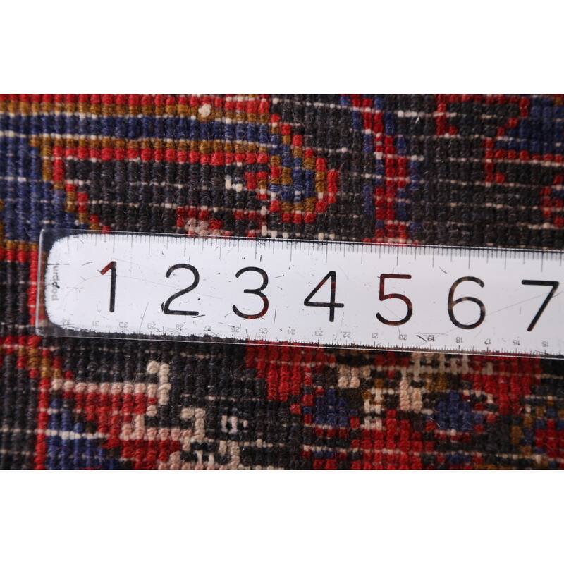 Hand Knotted Oriental 100% Wool Carpet Traditional Medallion Red Heriz Area Rug - 12' 9'' X 9' 11''