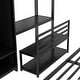 preview thumbnail 8 of 10, Metal Bunk Bed with Desk Chair and Wardrobe, Multifunctional Loft Frame with Built-in Storage