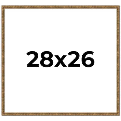 28x26 Frame Gold Kingsley Distressed Solid Wood Picture Frame Width