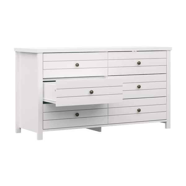 living essentials by hillsdale modern wood 6 drawer dresser Living Essentials by Hillsdale Delmar Wood 6 Drawer Dresser - Overstock