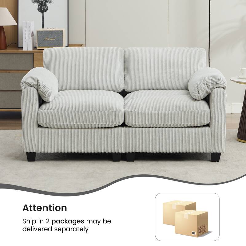Corduroy Loveseats, Soft, Comfortable & Pet-Friendly