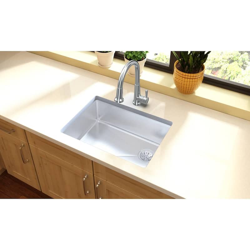 Elkay Crosstown 18 Gauge Stainless Steel 25-1/2" x 18-1/2" x 9", Single Bowl Undermount Sink
