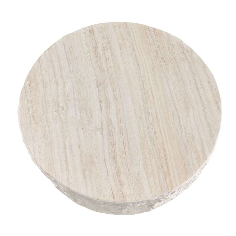 GDF Studio - Marwick Modern Round Fiberglass Coffee Table
