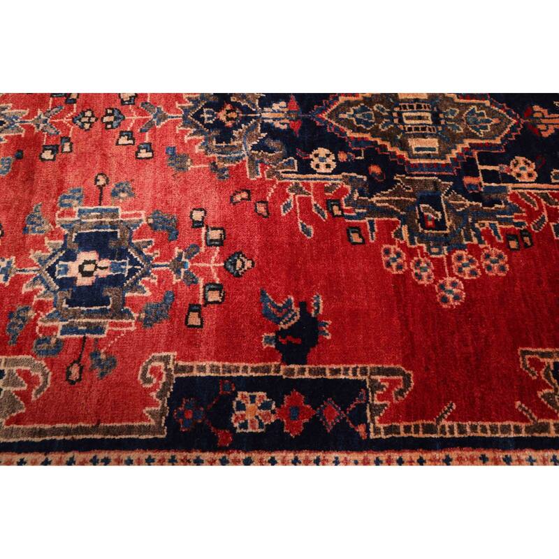 ECARPETGALLERY Hand-knotted Melis Red Wool Rug - 5'4 x 7'6