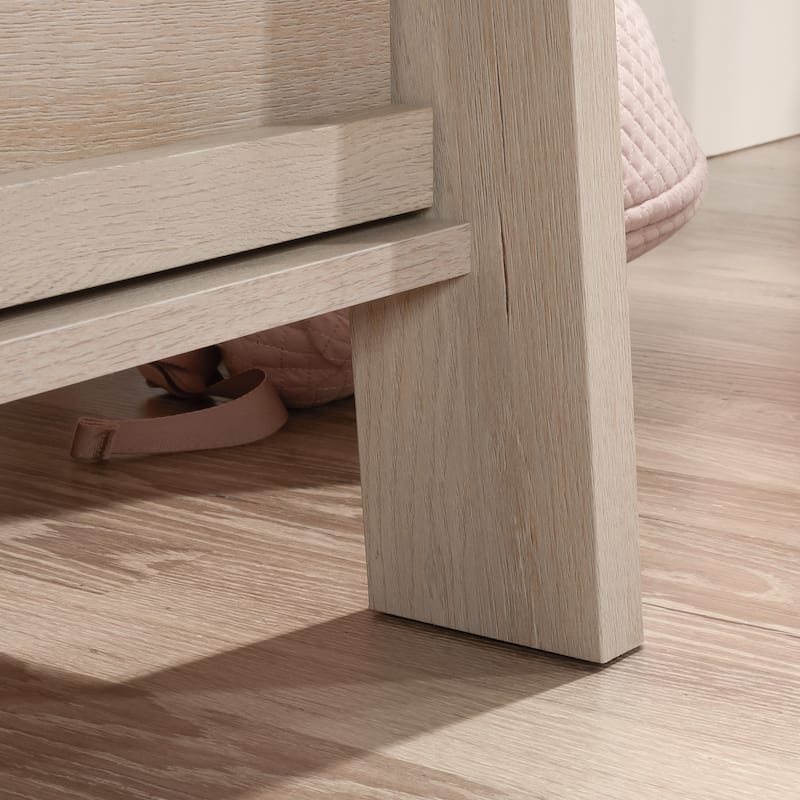 Engineered Wood Farmhouse 4-Drawer Chest, Gray