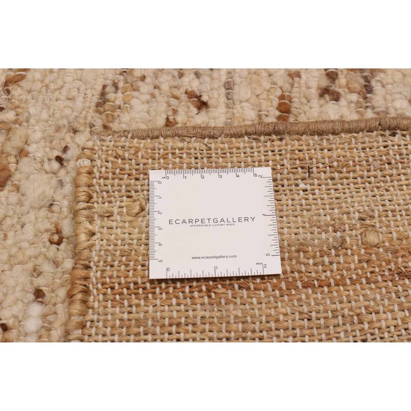 ECARPETGALLERY Hand Woven Zahara Ivory Dhurrie
