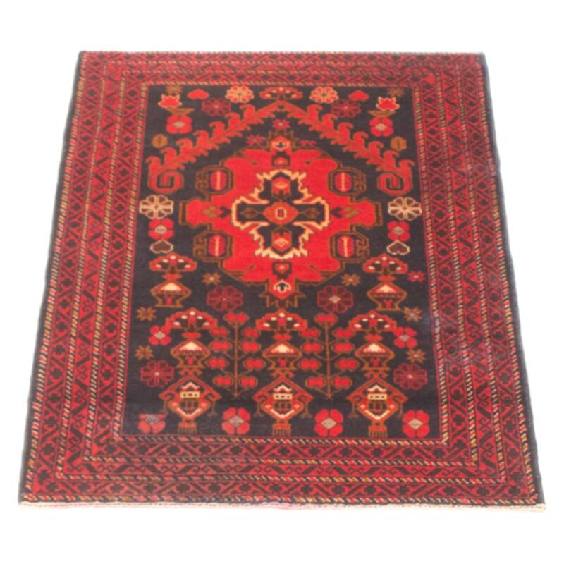 Teimani Black Rug 2'9" x 4'9" - 2'9 x 4'9