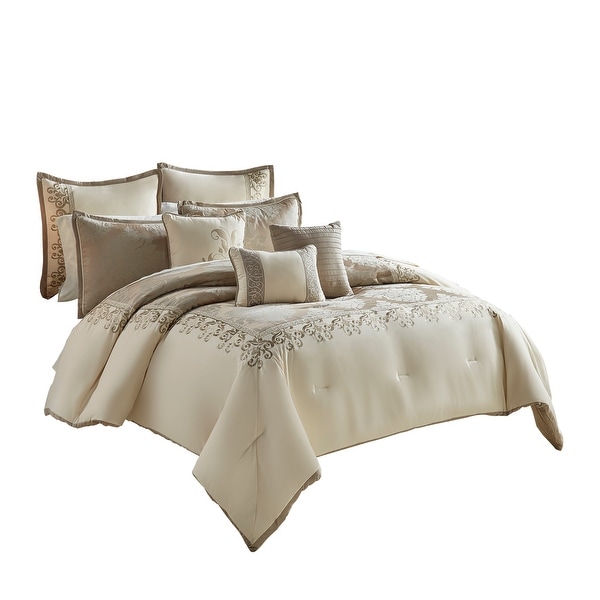 cream comforter set queen
