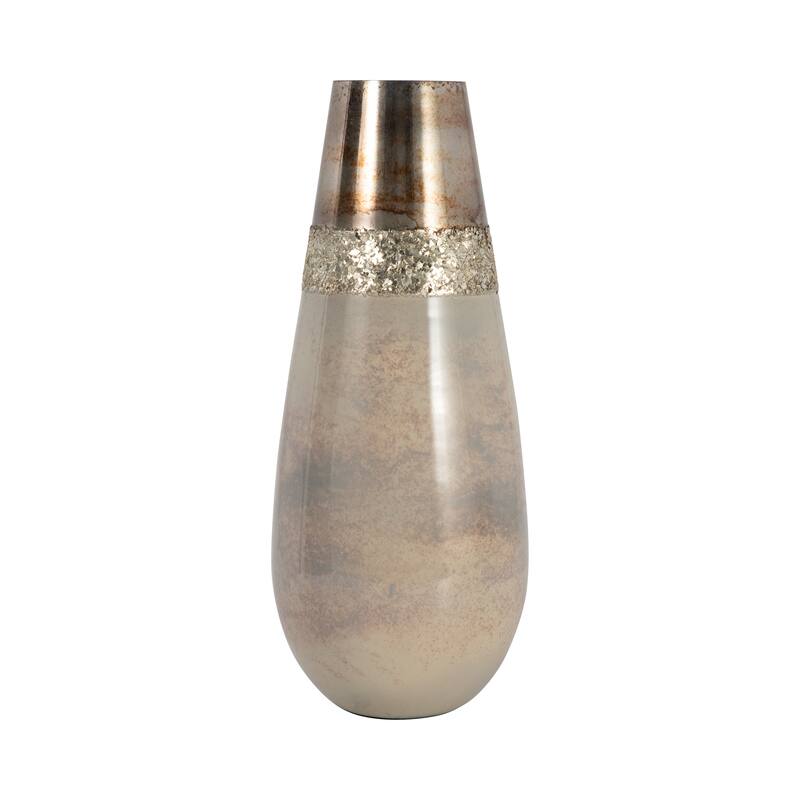 Sagebrook Home Glam Modern Glass Vase