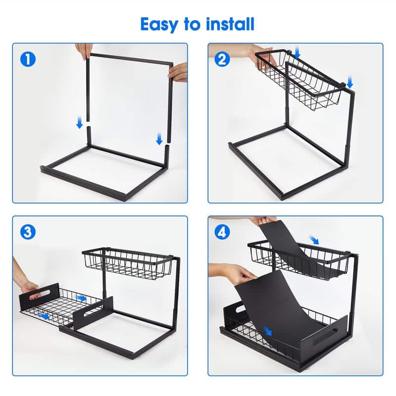 Under Sink Organizers and Storage - 14.4"D x 10.4"W x 10.6"H