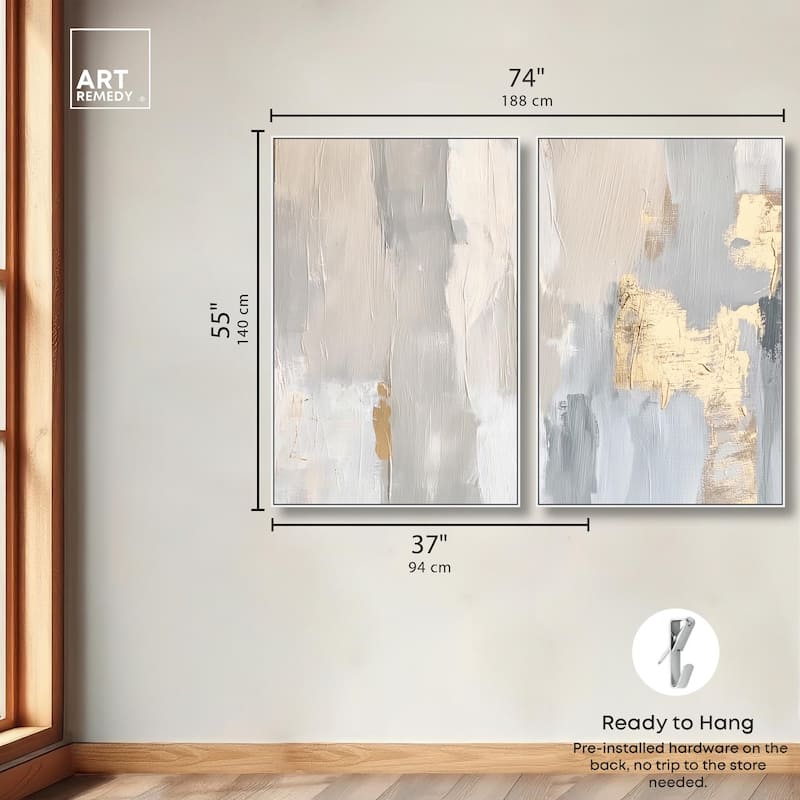 Gilded Driftwood I Canvas Set of 2 by Art Remedy