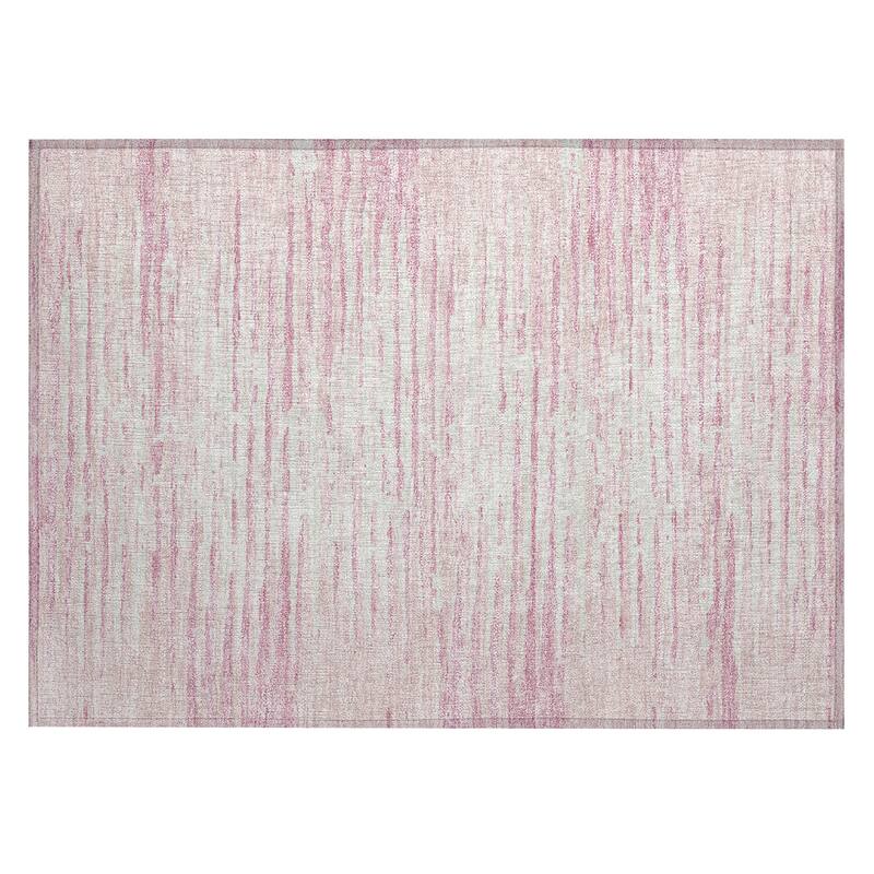 Machine Washable Indoor/ Outdoor Ombre Chantille Abstract Rug