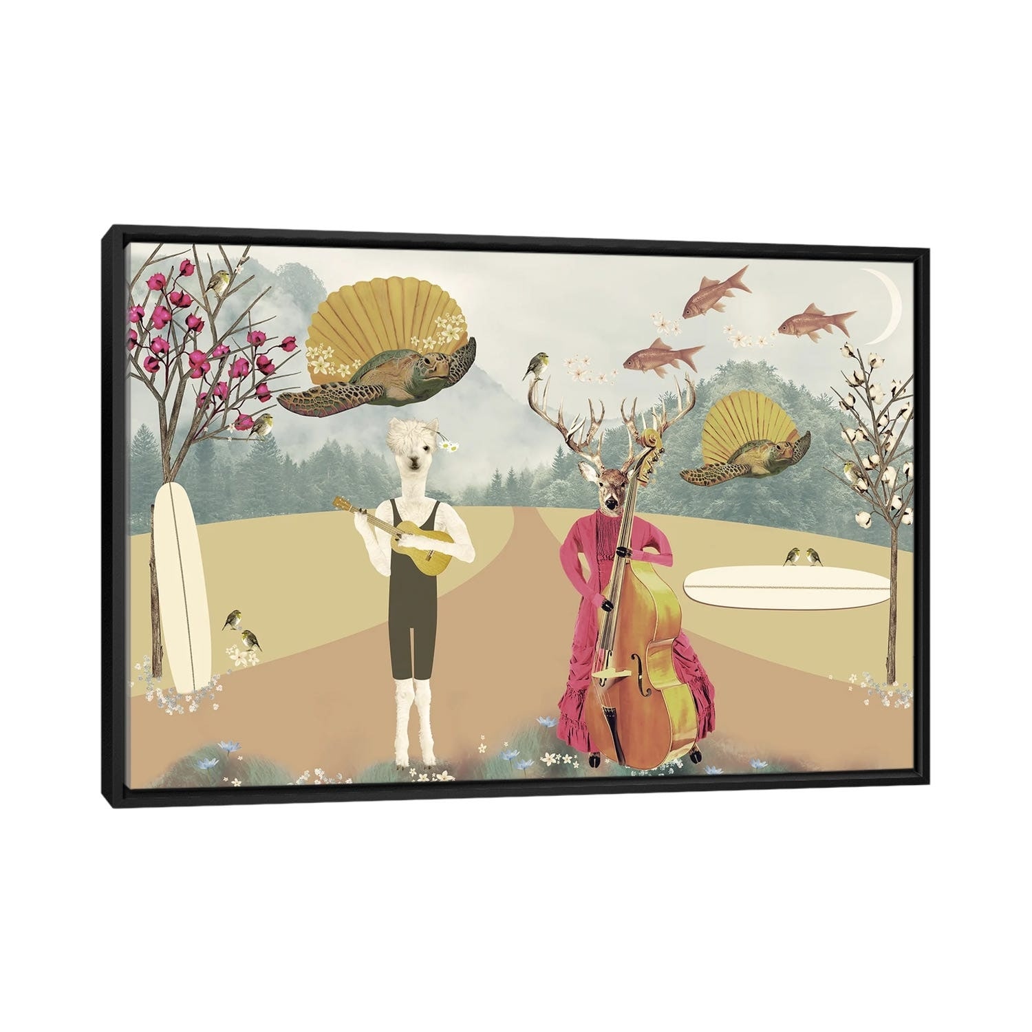 iCanvas "The Dance" by Caroline Keslassy Framed