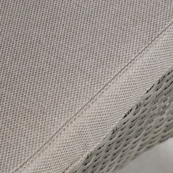 Poole Grey Rattan Outdoor Stackable Chairs with Cushions (Set of 2) by