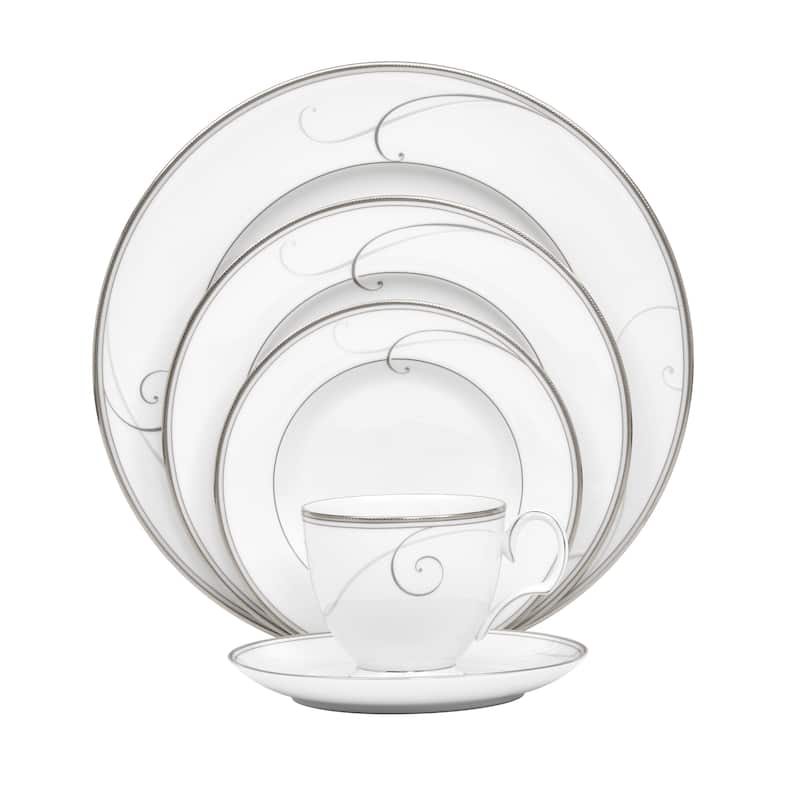 Noritake Platinum Wave 5-Piece Place Setting