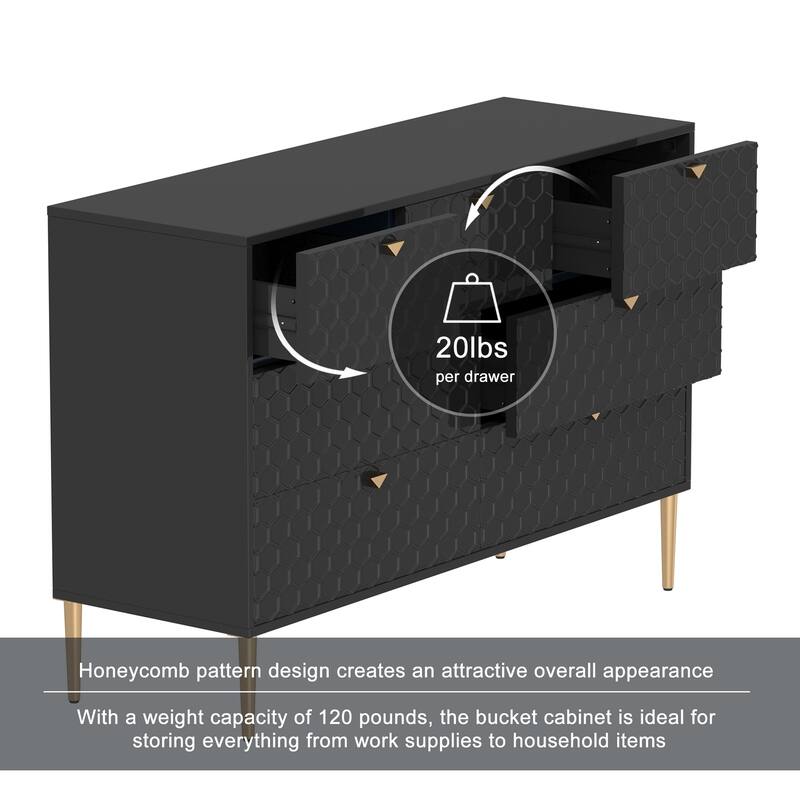 Modern 7-Drawer Storage Cabinet: Solid Wood Organizer For Bedroom, Office & Entryway - Versatile Contemporary Design