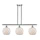 Option Brushed Satin Nickel / White Glass with White Rope