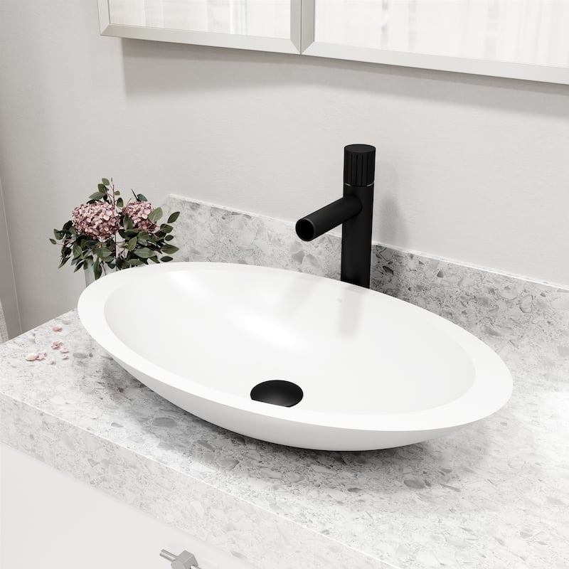 VIGO Ashford 11" H Single Handle Single Hole Vessel Bathroom Faucet
