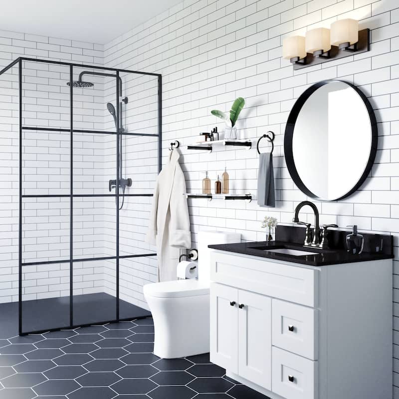 Design House 188425 Savannah 4 Piece Bathroom Package with 26-1/2"
