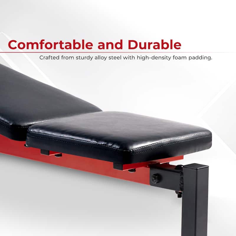 Adjustable Standard Incline Weight Bench with Rack BH623008 - Gray - 48.8 x 32.3 x 44.8