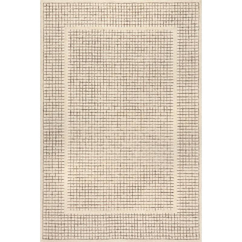 Nuloom Emaline Geometric Wool Area Rug