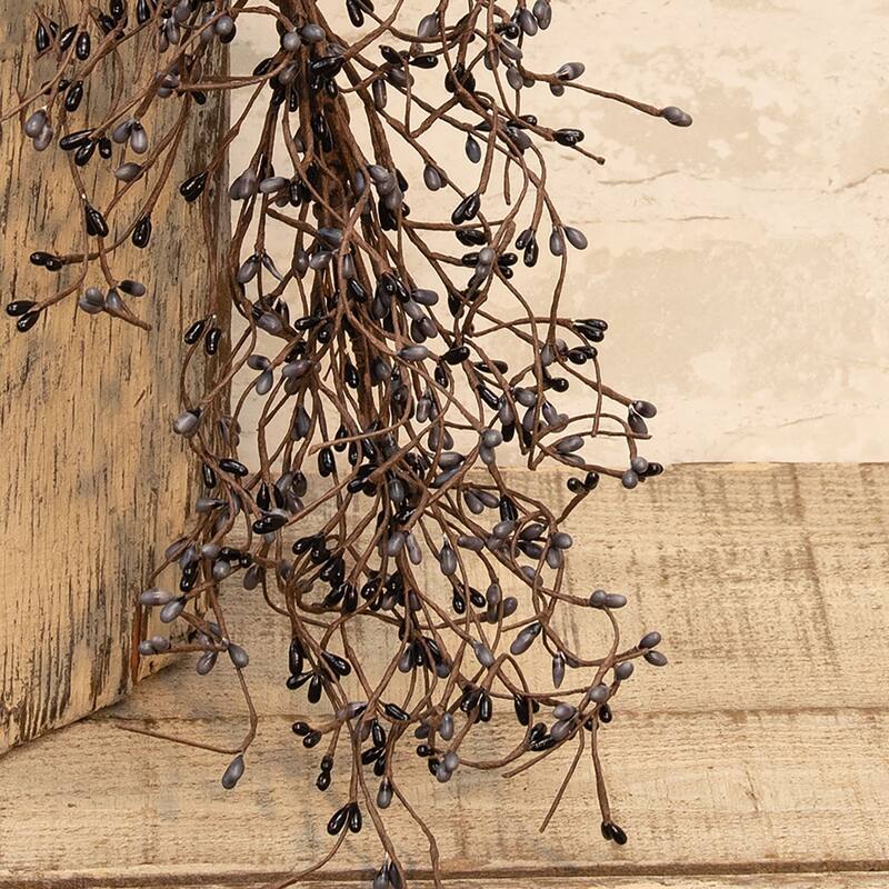 Gray & Black Pip Garland 4 ft. - Brown