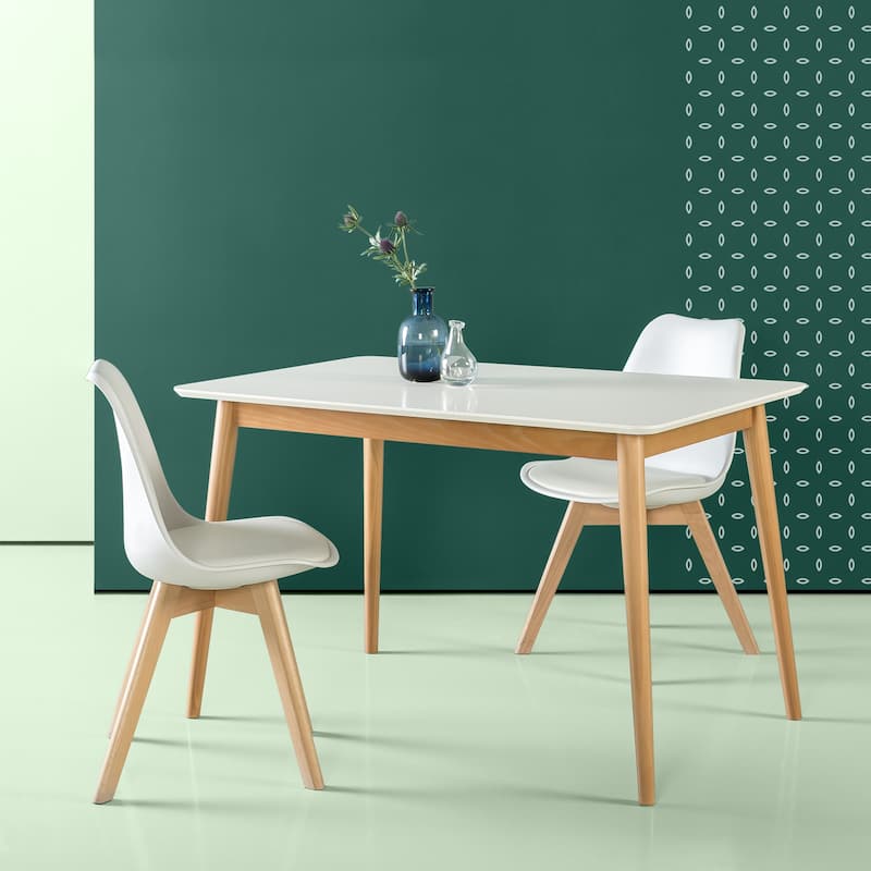 Priage by ZINUS 47" White Wood Dining Table