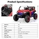 preview thumbnail 15 of 27, 12V 2-Seater Kids Ride on UTV with Slow Start Function Music - 46.5” x 29” x 28”(L x W x H)