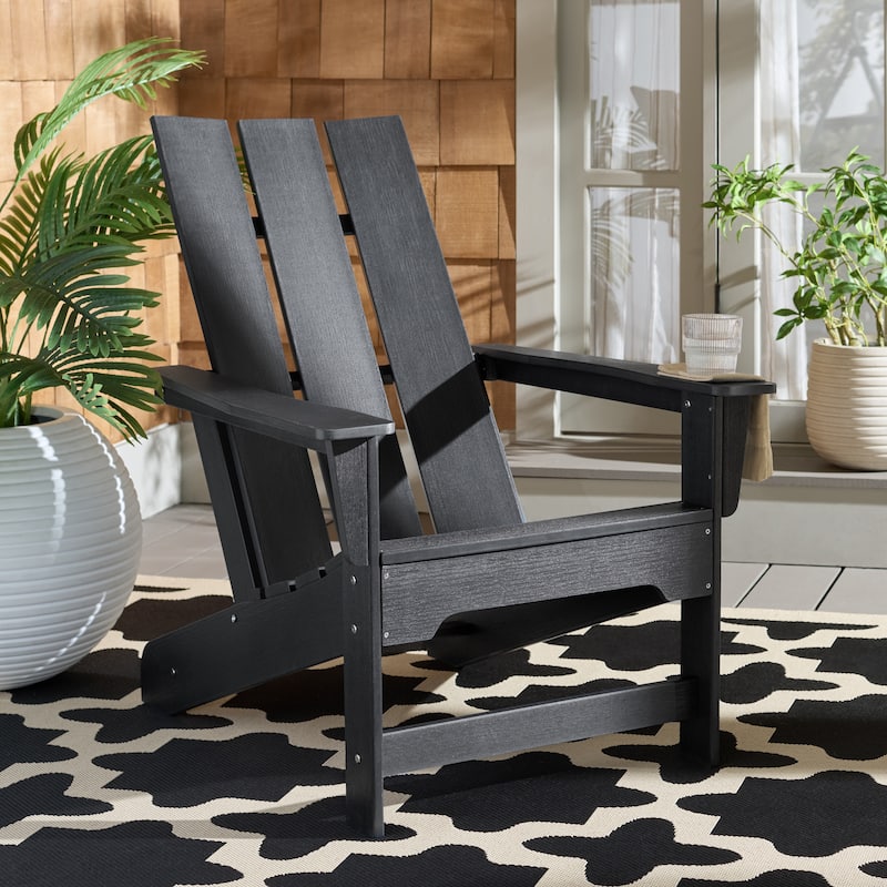 SEI Furniture Olivia Adirondack Chair - 32"W x 30"D x 36"H - Black
