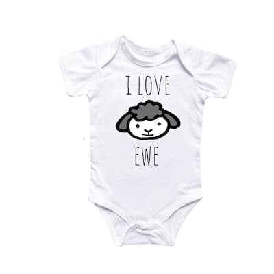Lamb Sheep - Baby Boy Girl Clothes Infant Bodysuit Funny Cute Newborn